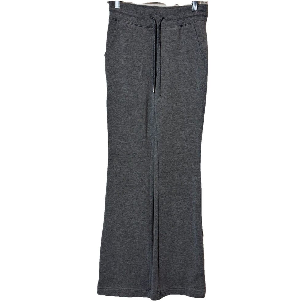 Athleta Gray Wide Leg Lounge Sweat Pants Tencel Stretchy Pockets Women’s XXS - Picture 1 of 9